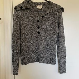 Vintage Black and White Knit Ann Taylor Sweater